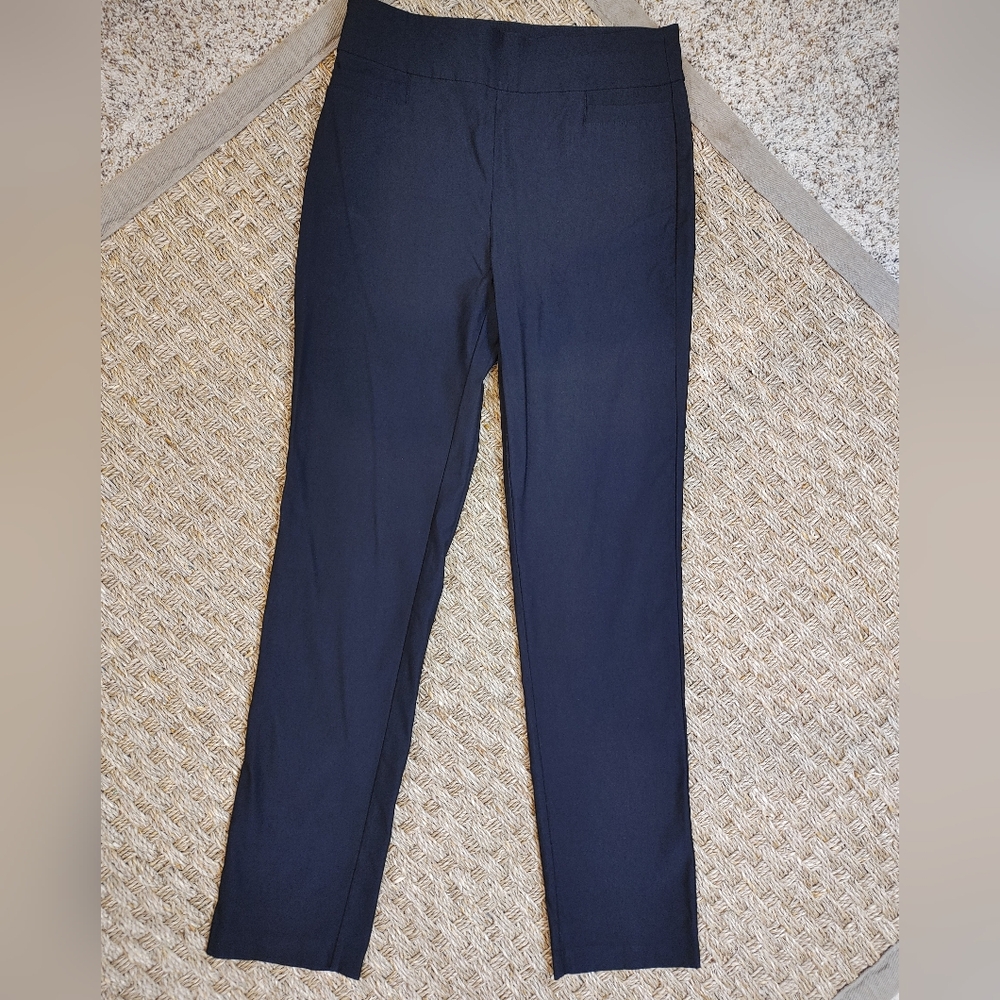 KIM ROGERS TUMMY CONTROL PULL ON PANT,BLACK 6 AVERAGE